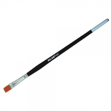 Pensulă lată MILAN seria 622 fir sintetic mâner lung