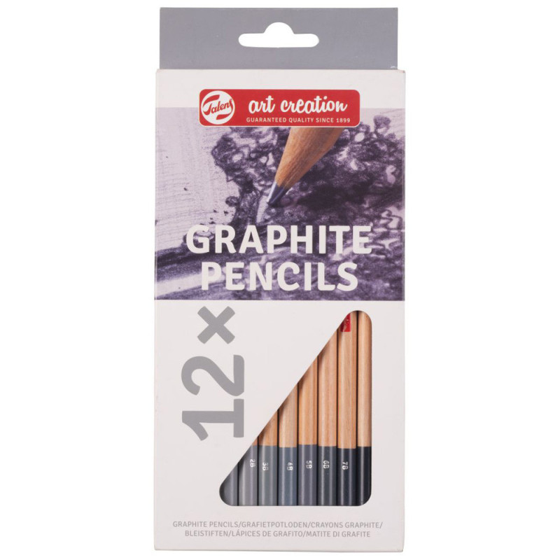 Set 12 creioane grafit Talens Art Creation – 2H–9B
