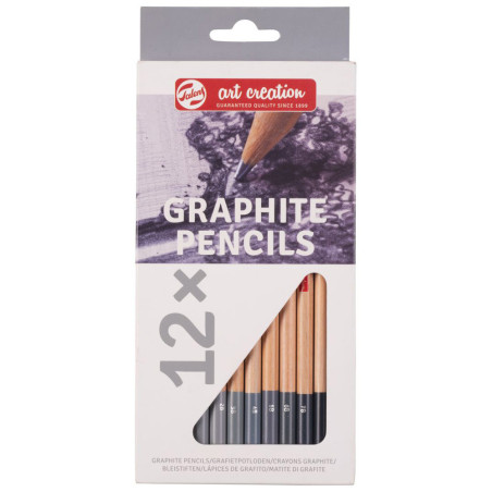 Set 12 creioane grafit Talens Art Creation – 2H–9B