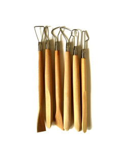 Set 6 ebosoare si degrosoare pentru modelaj 20 cm