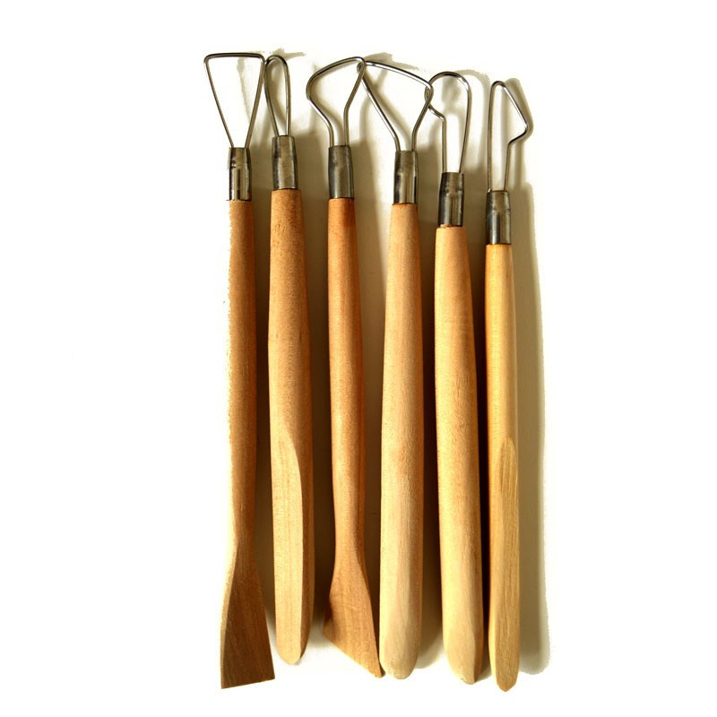 Set 6 ebosoare si degrosoare pentru modelaj 20 cm
