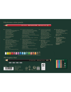 Set cadou 17 creioane Polychromos + grafit Castell Matt... 2