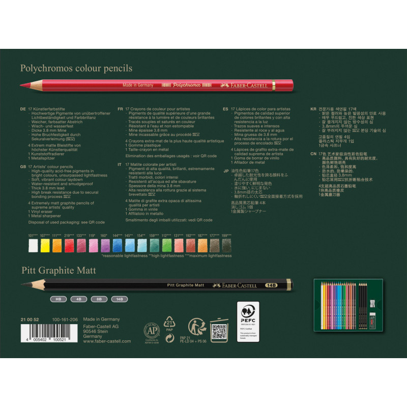 Set cadou 17 creioane Polychromos + grafit...