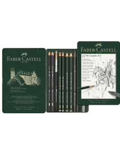 SET PITT MONOCHROME GRAFIT 11 BUC FABER-CASTELL