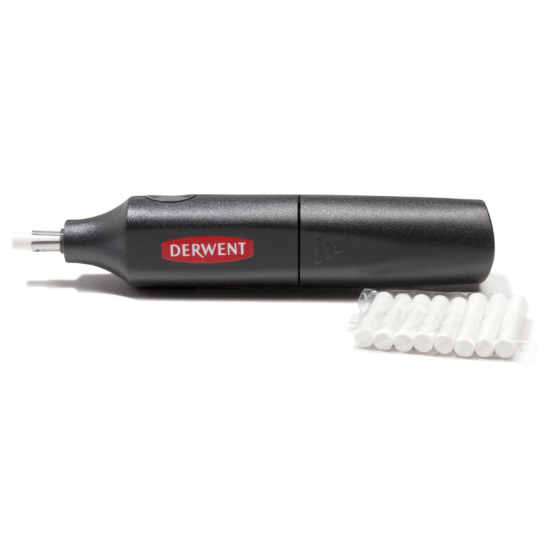 Radieră electrică Derwent cu 8 rezerve incluse