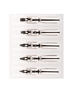 Set 5 penițe caligrafie plate Koh-I-Noor nr. 1–5