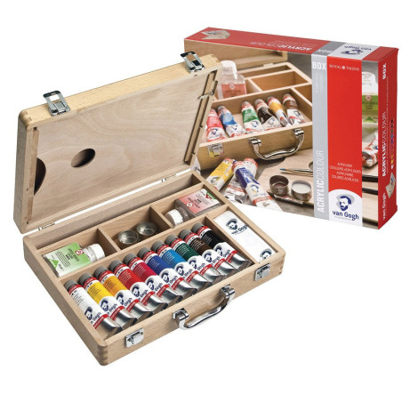 Set cadou culori acrilice Van Gogh Basic Box