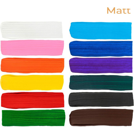 Set culori acrilice Decola Matt 12 x 20 ml