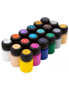 Set 18 culori textile Decola 20 ml – acrilice pe bază de apă 2