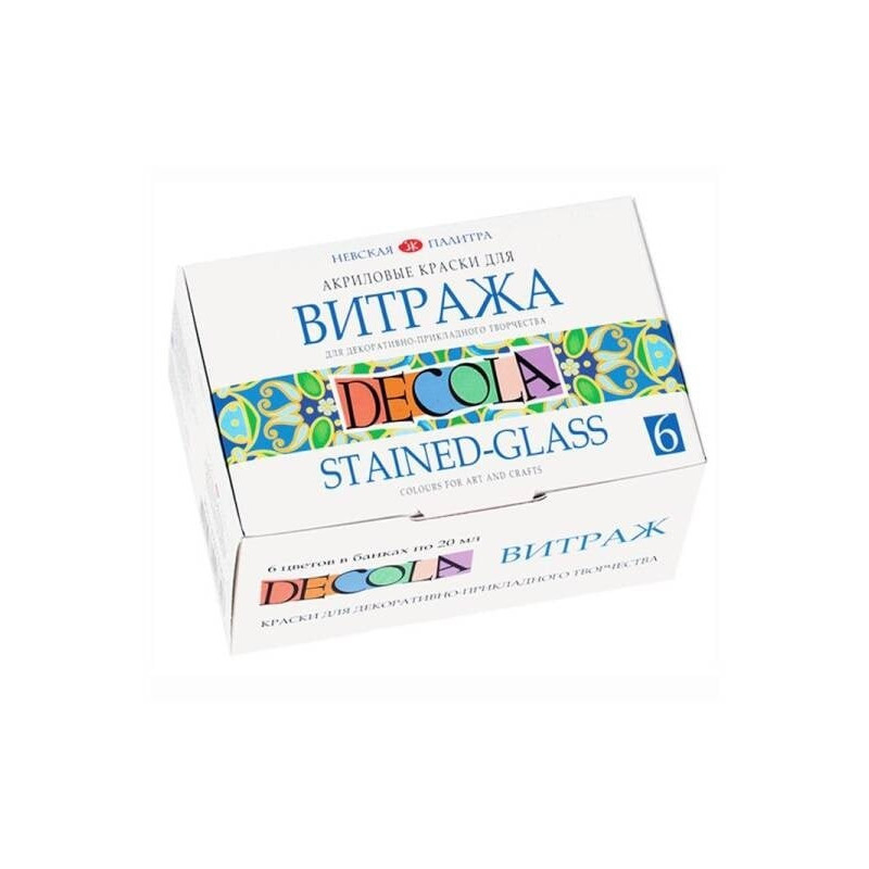 Set 6 culori vitraliu Decola 20 ml – culori...