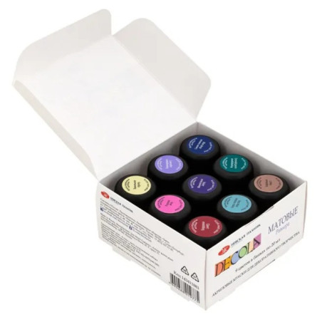 Set culori acrilice Decola Matt Riviera 9 x 20 ml