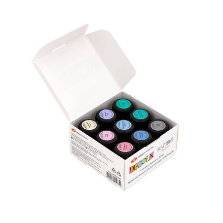 Set culori acrilice Decola Matt Romantic 9 x 20 ml