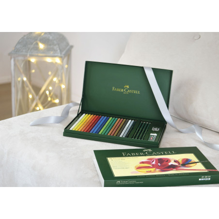 Set cadou 20 creioane colorate Polychromos + grafit Faber-Castell