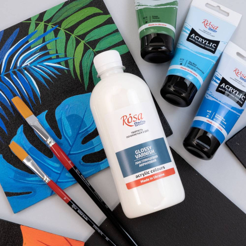 Vernis acrilic lucios 250 ml Rosa Studio