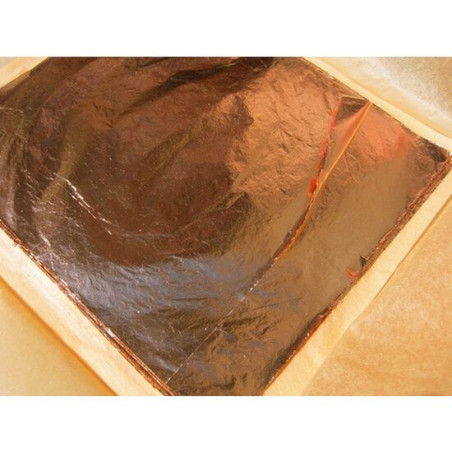 Foiță cupru imitație 14×14 cm 25 foi Masserini pentru auritură