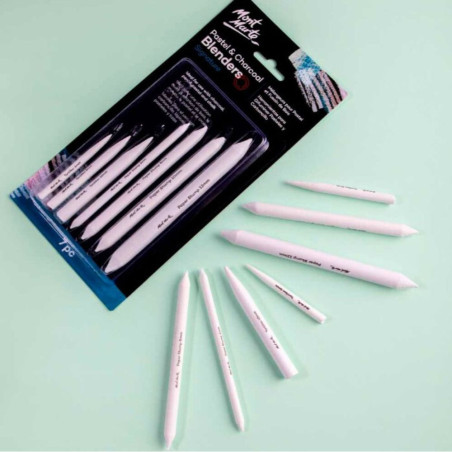 Set 7 estompe Mont Marte 6–12 mm pentru desen