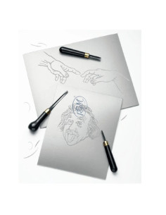 Linoleum gri pentru linogravura 18x24 cm RGM 3.2 mm