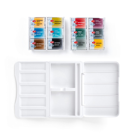 Set 12 acuarele White Nights Russian Fairy Tales 2.5 ml