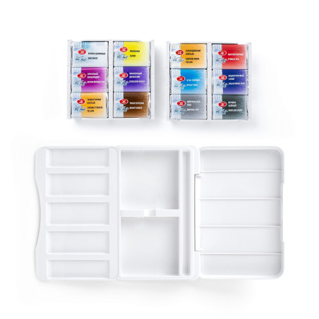 Set 12 acuarele White Nights Atlas Botanic 2.5 ml