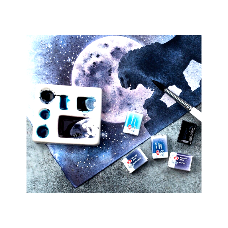 Set 12 acuarele granulație White Nights 2.5 ml