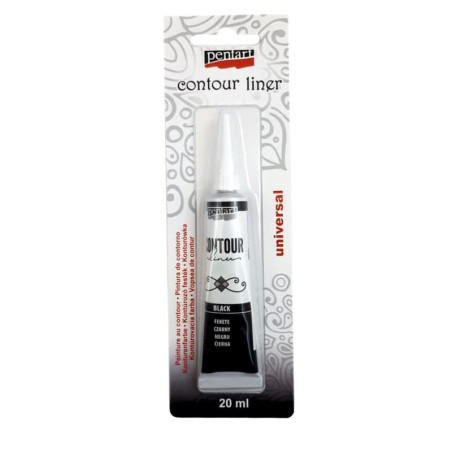 Contur 20 ml Pentart- negru