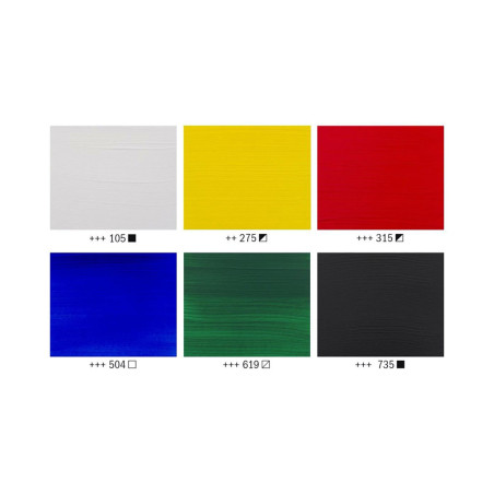 Set culori acrilice Amsterdam 20 ml x 6 General Selection