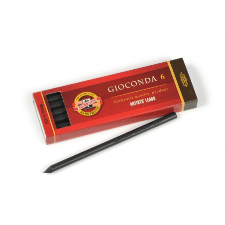 Set 6 mine grafit 5.6 mm Gioconda Negro Koh-I-Noor
