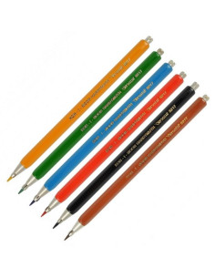 Set 6 creioane mecanice 2 mm Koh-I-Noor pentru mine grafit 2