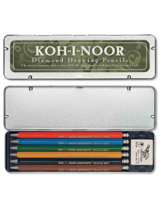Set 6 creioane mecanice 2 mm Koh-I-Noor pentru mine grafit
