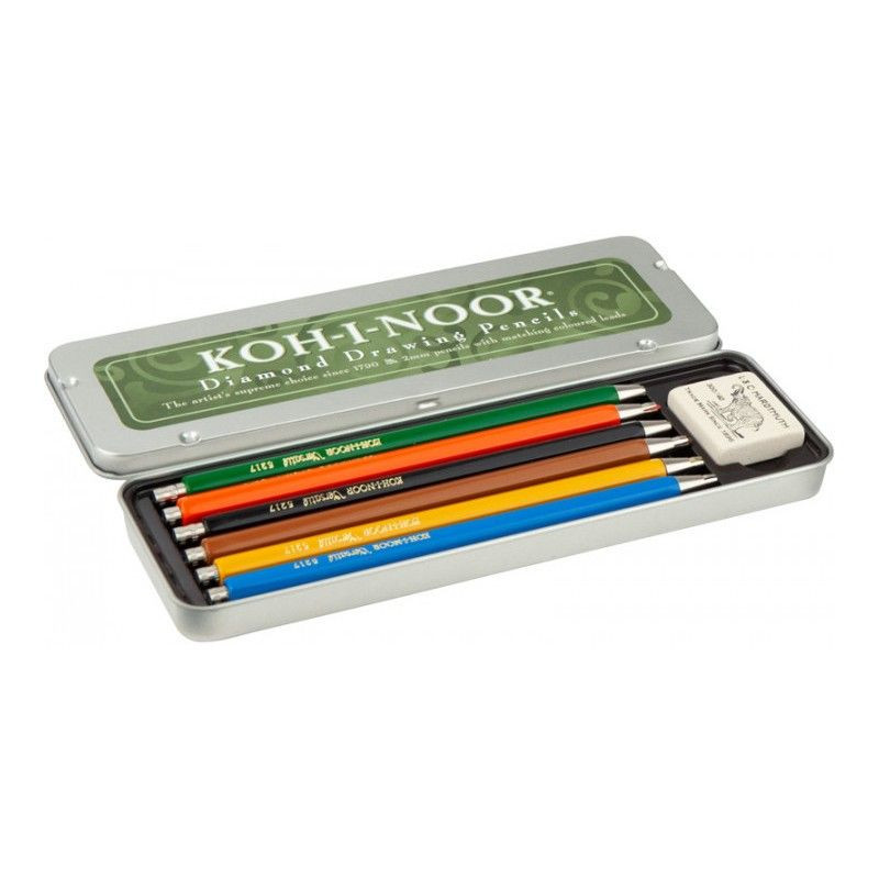 Set 6 creioane mecanice 2 mm Koh-I-Noor pentru...