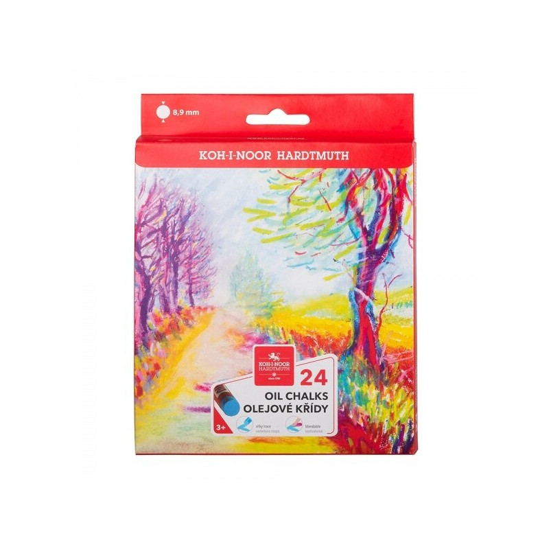Set 24 pasteluri uleioase Koh-I-Noor 9 mm