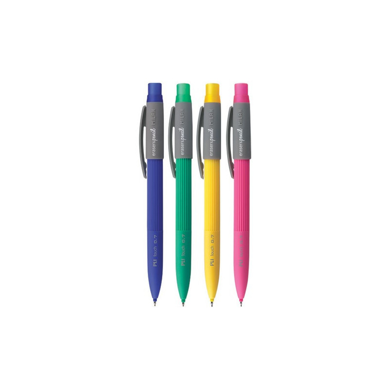 Creion mecanic 0.9 mm 2B cu radieră Milan PL1
