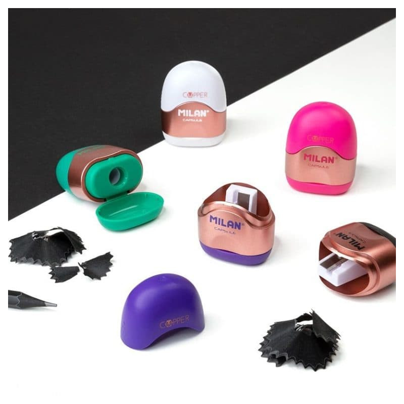 Ascuțitoare cu recipient Milan Copper pentru...