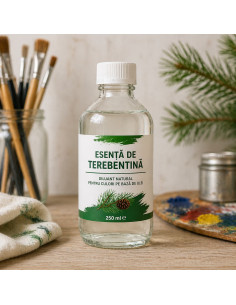 Esență de terebentină 250 ml pentru culori ulei