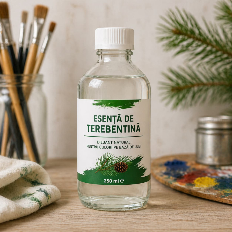 Esență de terebentină 250 ml pentru culori ulei