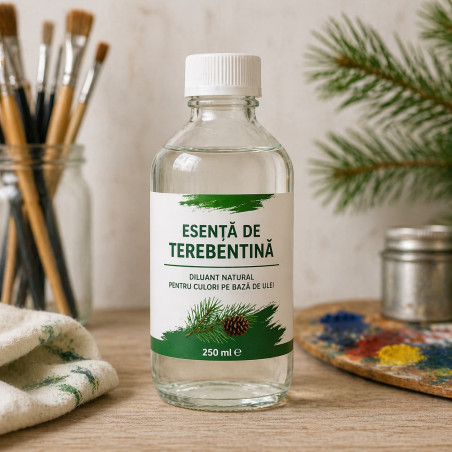 Esență de terebentină 250 ml pentru culori ulei