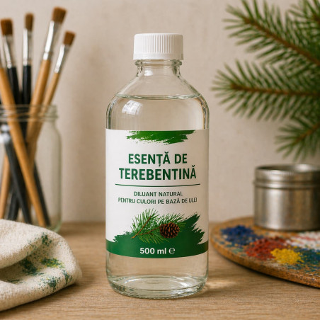 Esență de terebentină 500 ml pentru culori ulei