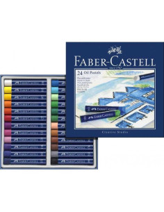 Set 24 pasteluri uleioase Faber-Castell