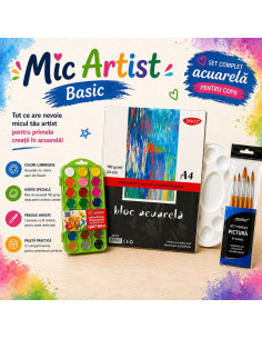 Set complet acuarelă pentru copii Mic Artist Basic
