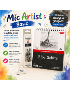 Set complet desen pentru copii Mic Artist Basic