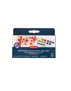 Set 12 acuarele Derwent Watercolour Paint Pan