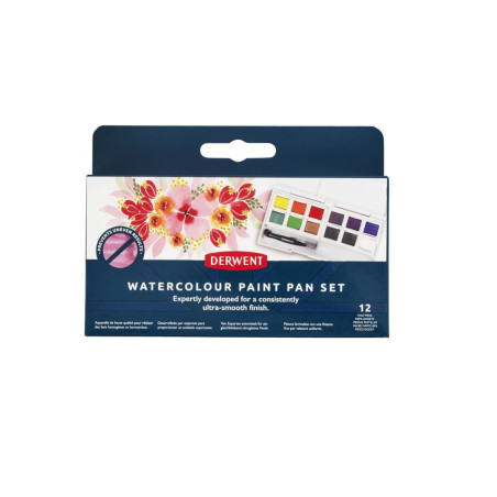Set 12 acuarele Derwent Watercolour Paint Pan