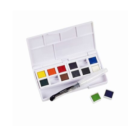 Set 12 acuarele Derwent Watercolour Paint Pan