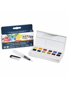 Set 12 culori Derwent Inktense Paint Pan
