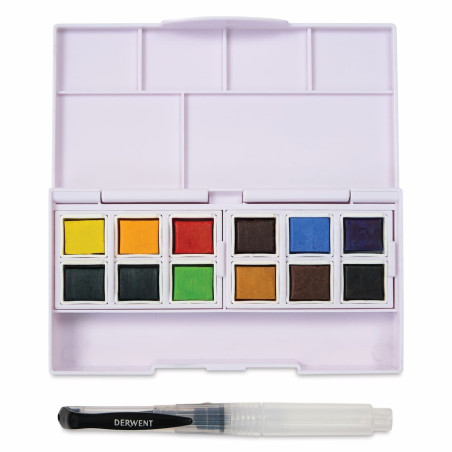 Set 12 culori Derwent Inktense Paint Pan
