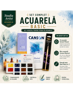 Set complet acuarelă Studiu Artist Basic