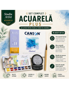 Set complet acuarelă Studiu Artist Plus