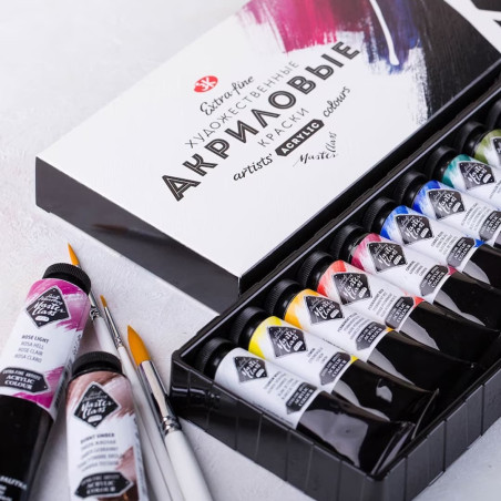 Set culori acrilice extrafine Masterclass 12 x 18 ml