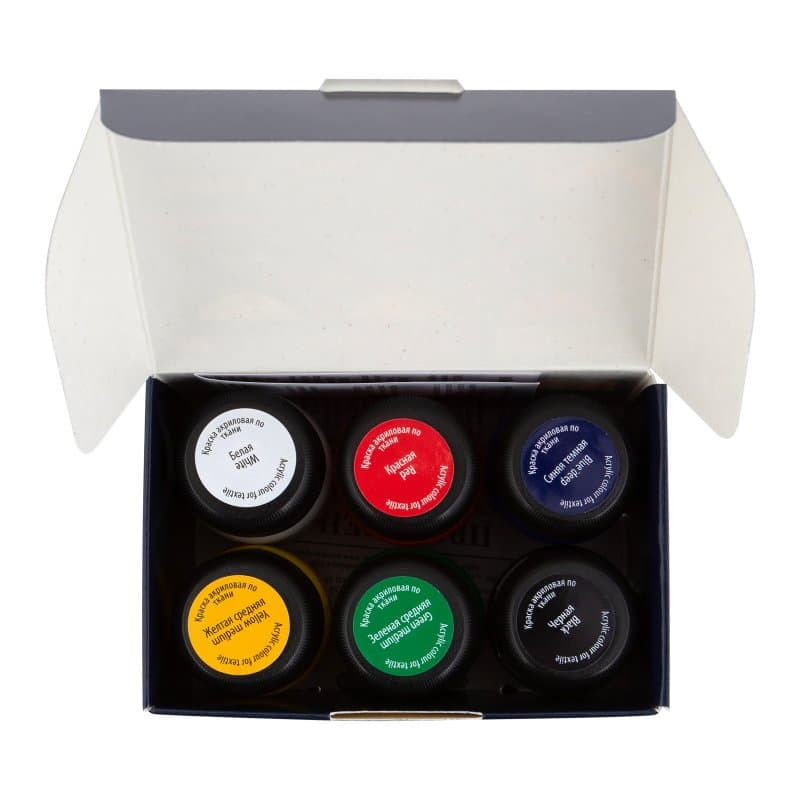 Set 6 culori textile Decola 20 ml – acrilice pe...