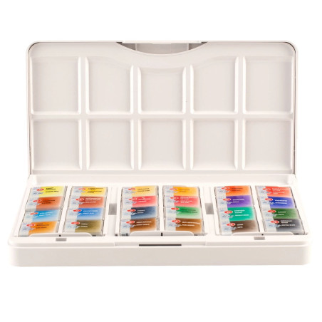 Set 24 acuarele White Nights 2.5 ml cutie plastic